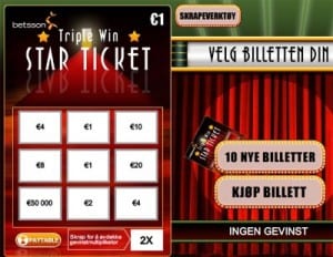 Starticket fra Net Ent finner du hos blant annet Casumo casino.