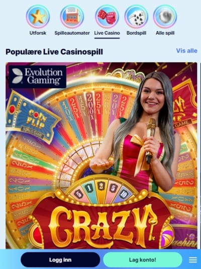 CasinoFriday Live Casino
