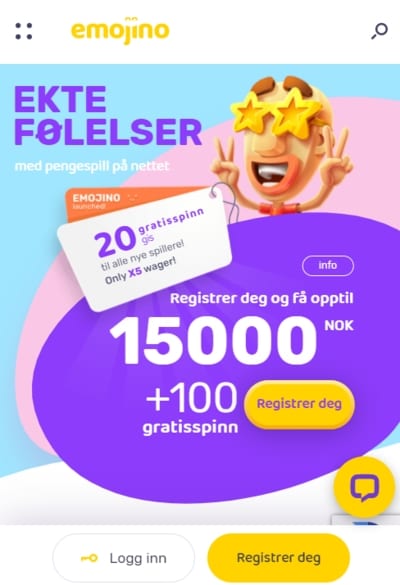 Emojino Casino velkomstbonus