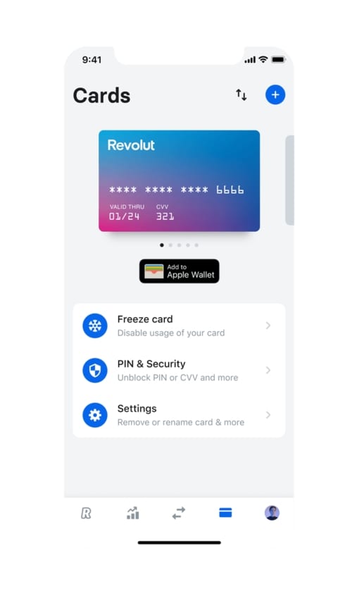 Revolut kart