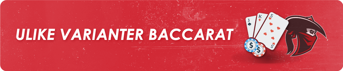 Ulike varianter baccarat 